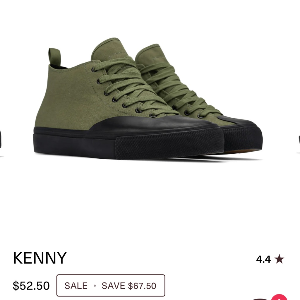 Kenny Anderson For Clearwater Men's Green Canvas Sneakers